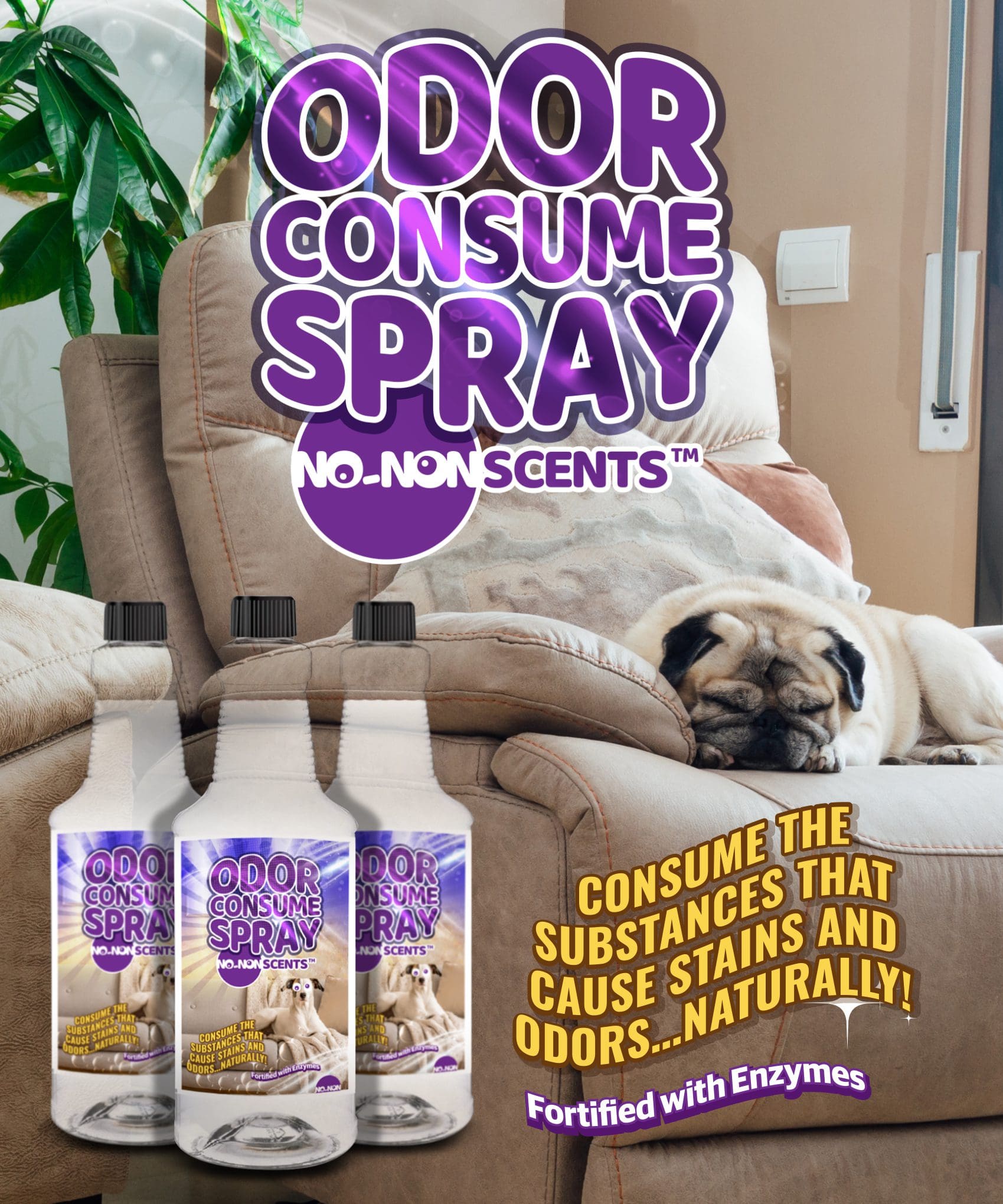 Fabric Odor Consume Soft Surface Spray - Quart